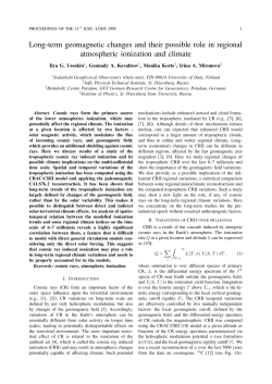 Long-term geomagnetic changes and their possible role in regional