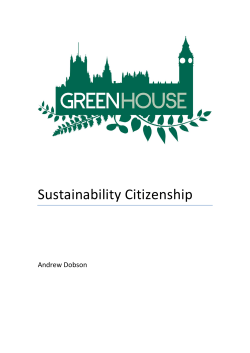 Sustainability Citizenship
