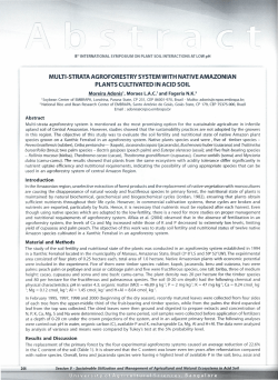 multi-strata agroforestry system with native amazonian plants