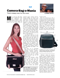 Many a year ago, when major camera manufacturers held press