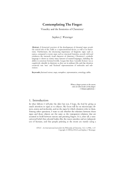 Contemplating The Finger: Visuality and the Semiotics of