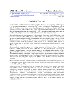 Curriculum Vitae 2009