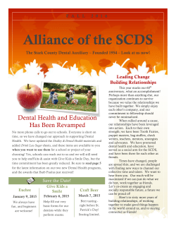 2014 Newsletter - Stark County Dental Society