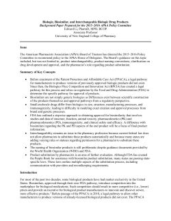 Biologic, Biosimilar, and Interchangeable Biologic Drug Products