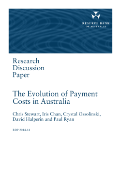 The Evolution of Payment Costs in Australia