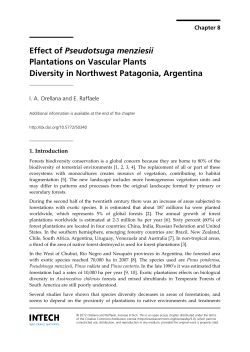 Effect of Pseudotsuga menziesii Plantations on Vascular Plants