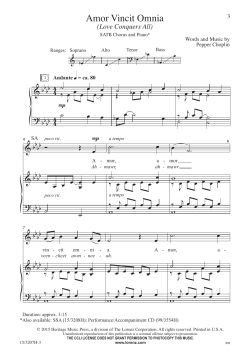 Amor Vincit Omnia - Lorenz Corporation