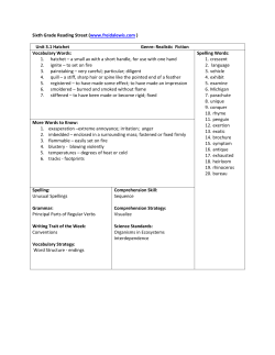 Sixth Grade Reading Street (www.freidalewis.com ) Unit 3.1 Hatchet
