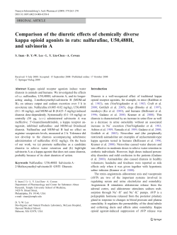 Comparison of the Diuretic Effects of Chemically