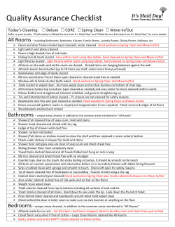 Move-In/Out Checklist