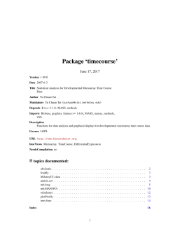 Package `timecourse`
