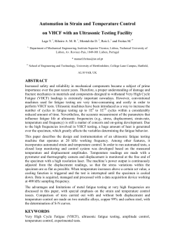 Automation in Strain and Temperature Control on VHCF with an