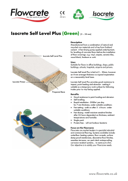 Isocrete Self Level Plus (Green) (3 &ndash; 30 mm)