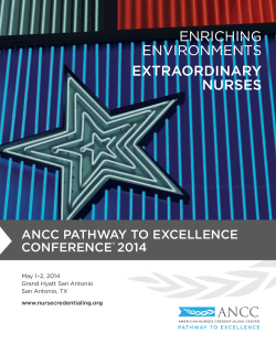2014 Pathway to Excellence Conference Program