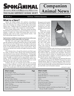 Companion Animal News