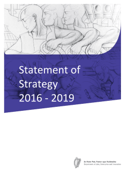 Statement of Strategy 2016 - 2019 - Department of Jobs, Enterprise