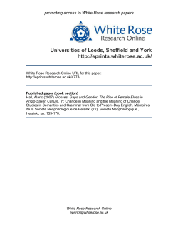 - White Rose Research Online