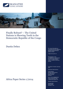 Finally Robust? – The United Nations is Showing Teeth in the