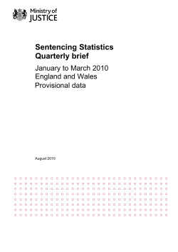 Sentencing statistics brief