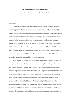 middle class - University of Oxford