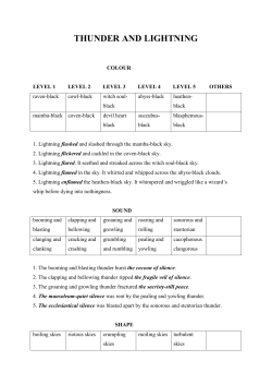 thunder and lightning