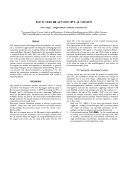 the future of automotive aluminium - RWTH