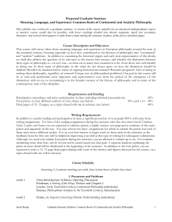 Common Roots of Continental and Analytic Philosophy