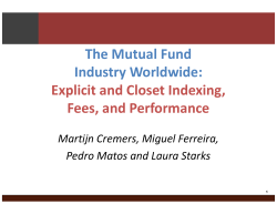 The Mutual Fund Industry Worldwide: Explicit and Closet Indexing