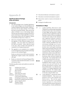 Significant Natural Heritage Areas and Values
