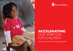 accelerating our ambition for children