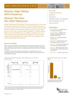 Phusion&reg; High-Fidelity DNA Polymerase Phusion&reg; Hot - Lab-JOT
