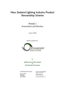 NZ Lighting Industry Product Stewardship Scheme Phase 1_FINAL