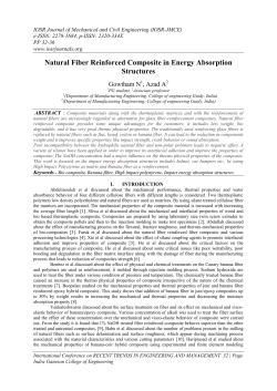 Natural Fiber Reinforced Composite in Energy