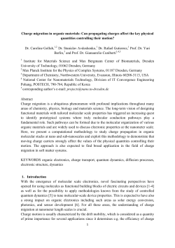 Charge migration in organic materials: Can propagating charges