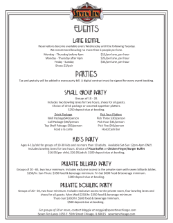 Events - Seven Ten Lanes