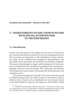 3. characteristics of soil cover in poland with special attention paid to