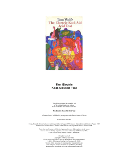 The Electric Kool-Aid Acid Test
