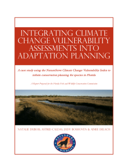 Integrating climate change vulnerability assessments into adaptation