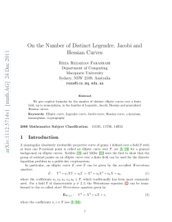 On the Number of Distinct Legendre, Jacobi and Hessian Curves