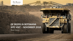de beers in botswana site visit &ndash; november 2016