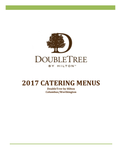Catering Menus - DoubleTree