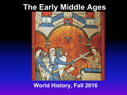 The Early Middle Ages