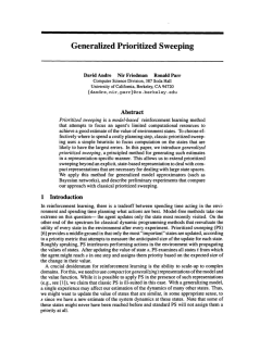 Generalized Prioritized Sweeping