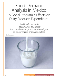 Food-Demand Analysis in Mexico