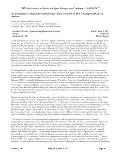 Denver, CO May 30 &ndash; June 3, 2017 Page 57 An Investiga