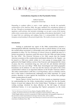 Canzona article  - Limina: A Journal of Historical and