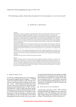 The discharge-quality relationship interpreted for