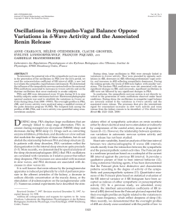 Oscillations in Sympatho-Vagal Balance Oppose Variations in
