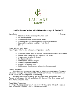 Stuffed Roast Chicken with Wisconsin Asiago