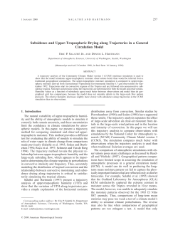 Subsidence and Upper-Tropospheric Drying along Trajectories in a